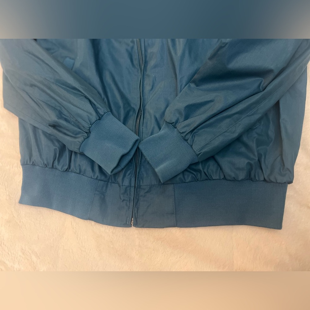 ☮️ Vintage 1980’s Members Only Teal Racer Jacket – Rainbow Tag - Made in Korea - Picture 4 of 7